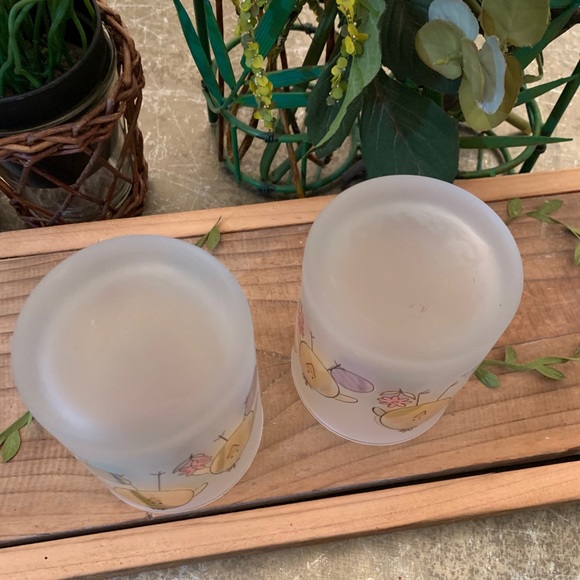 ALBERTO CULVER “Easter Chicks” Old Fashion Bar Glasses RARE - Picture 5 of 7